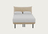 Aria Bed Double / Nova Velluto Almond / Black