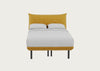 Aria Bed Double / Nova Velluto Corn / Black