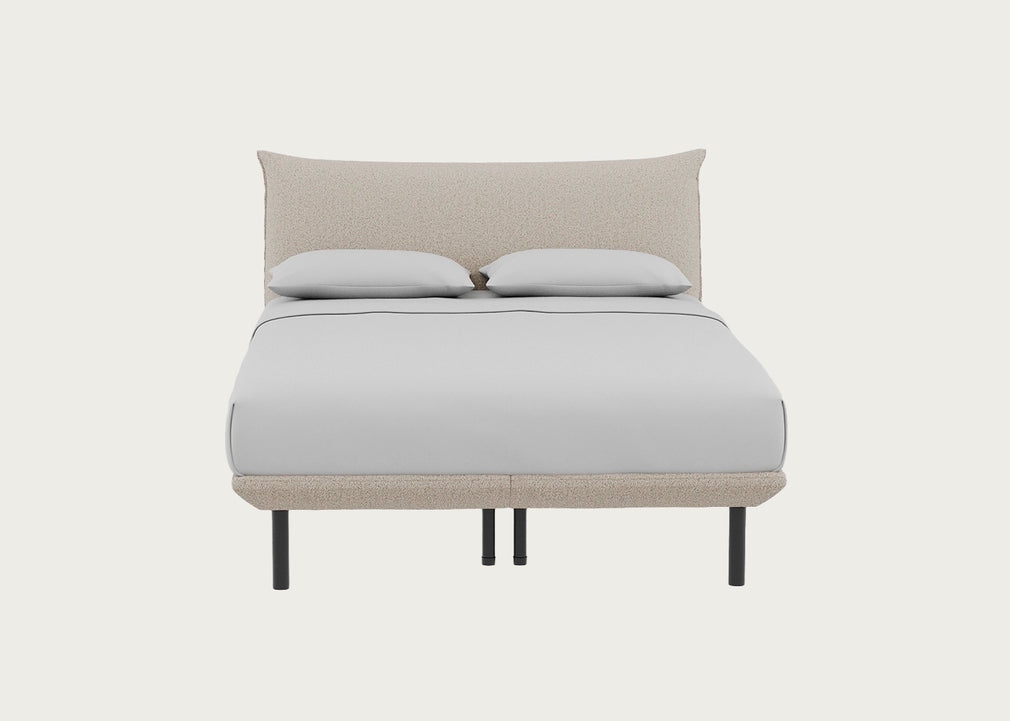 Aria Bed King / Nova Boucle Oat / Black
