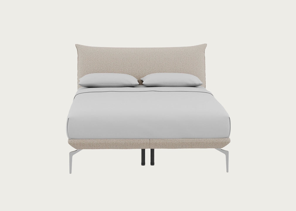 Aria Bed King / Nova Boucle Oat / Chrome