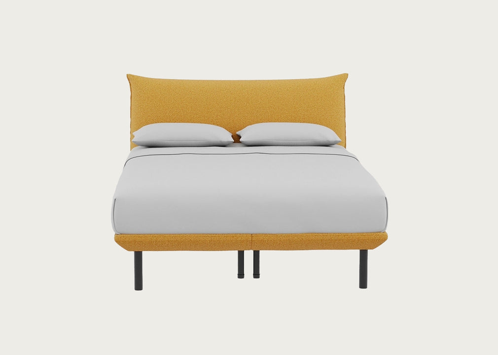 Aria Bed King / Nova Boucle Turmeric / Black