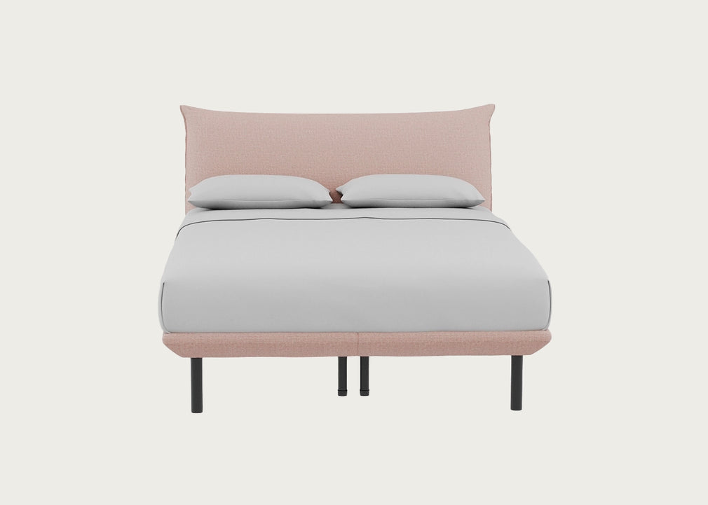 Aria Bed King / Siena Cotton Dusky Pink / Black