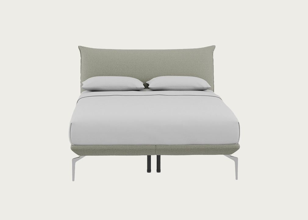 Aria Bed King / Siena Cotton Pistachio / Chrome