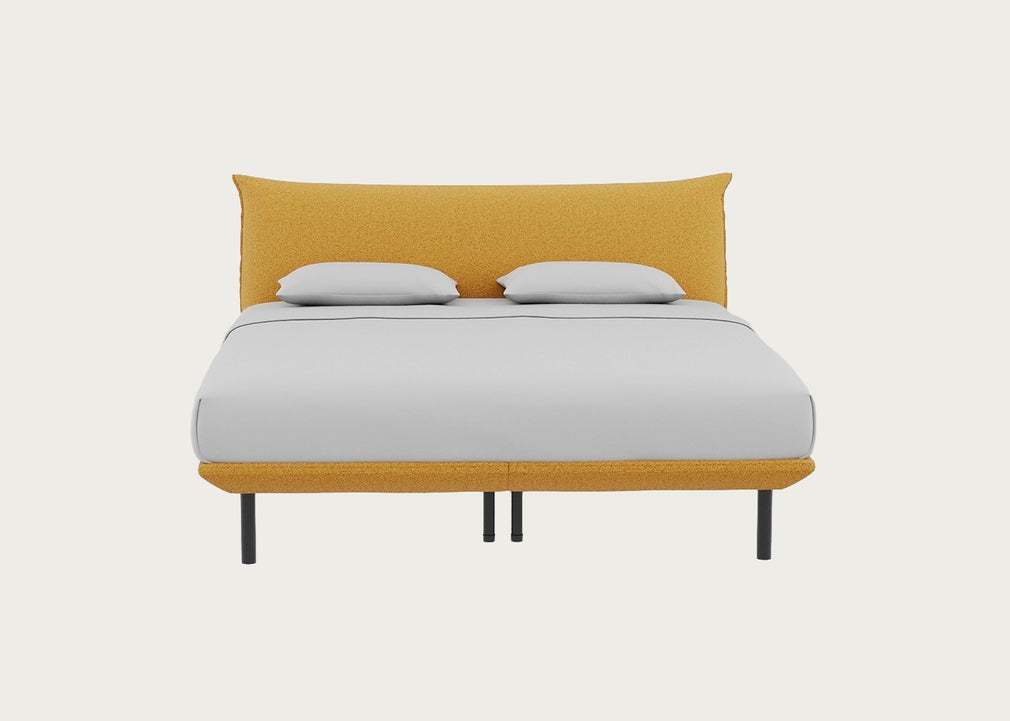 Aria Bed Super King / Nova Boucle Turmeric / Black