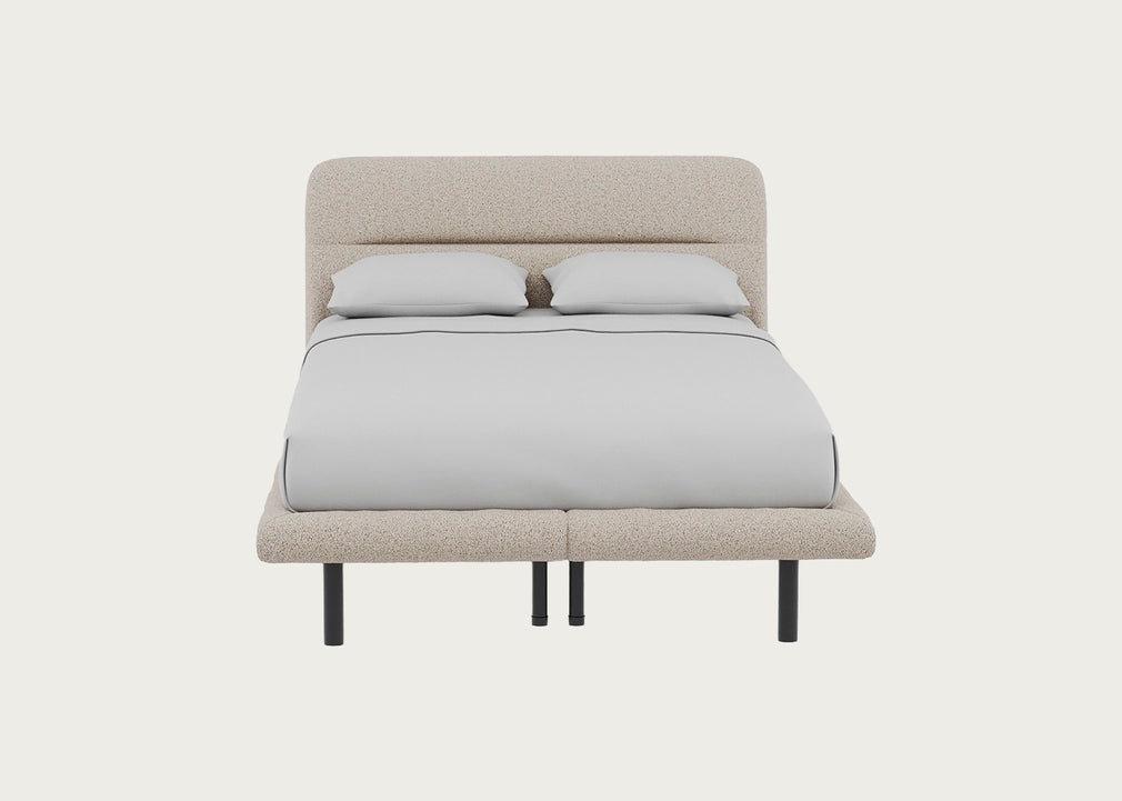 Gia Bed Double / Nova Boucle Oat / Black
