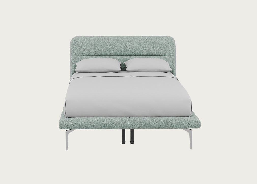 Gia Bed Double / Nova Boucle Panache / Chrome