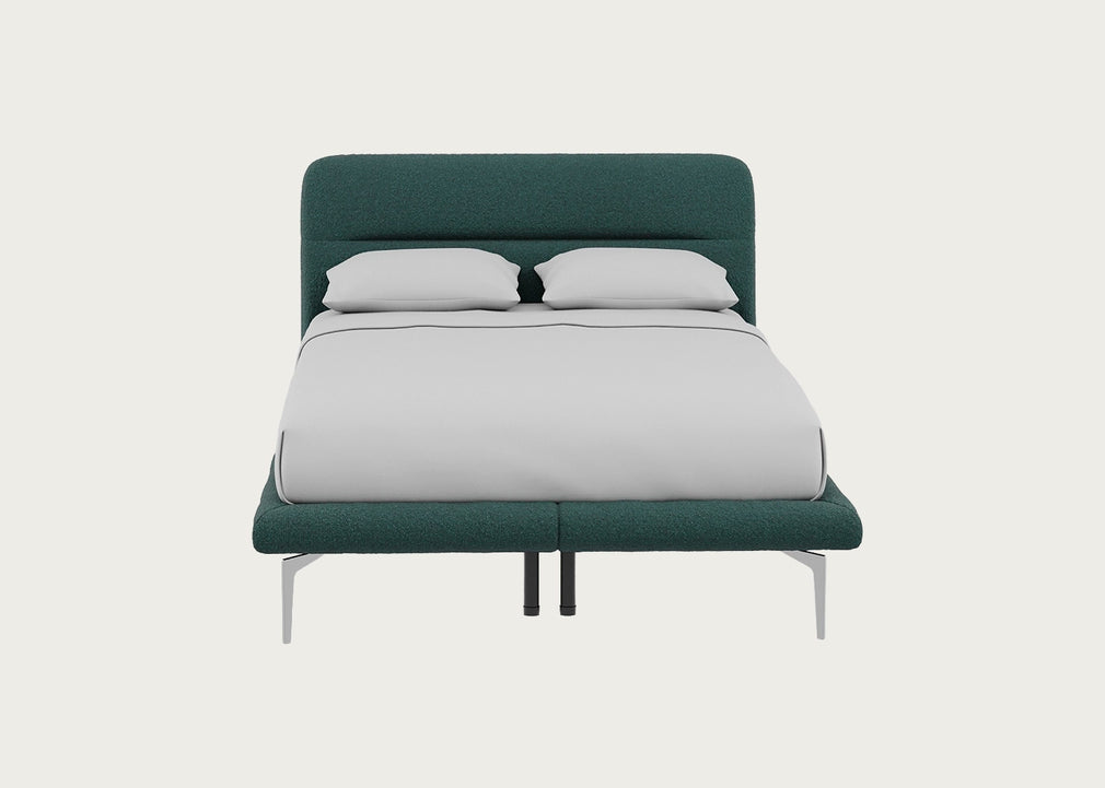 Gia Bed Double / Nova Boucle Sherpa / Chrome
