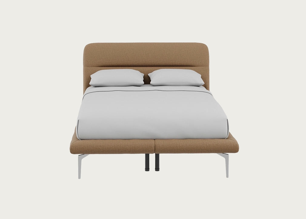Gia Bed Double / Siena Cotton Clay / Chrome