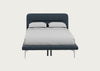 Gia Bed Double / Siena Cotton Deep Sea / Chrome