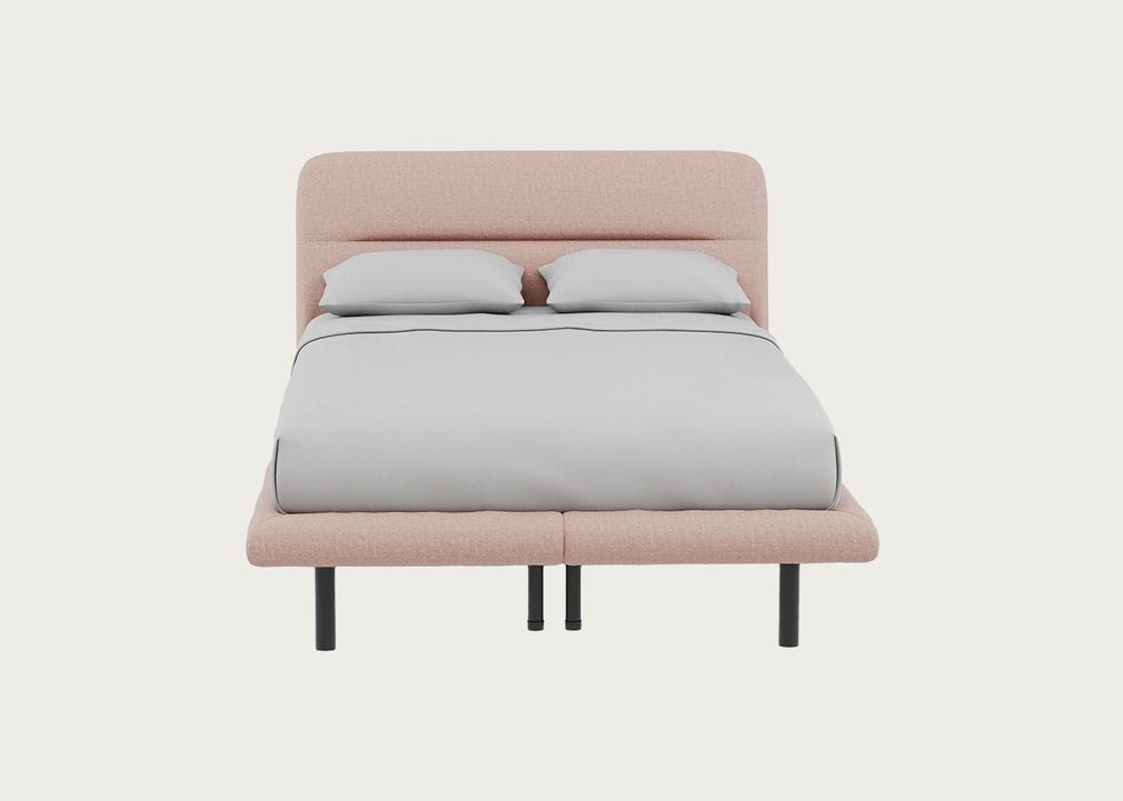 Gia Bed Double / Siena Cotton Dusky Pink / Black