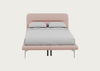 Gia Bed Double / Siena Cotton Dusky Pink / Chrome