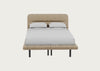Gia Bed Double / Nova Velluto Almond / Black