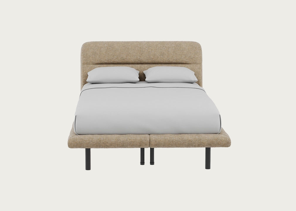 Gia Bed Double / Nova Velluto Almond / Black