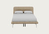 Gia Bed Double / Nova Velluto Almond / Chrome
