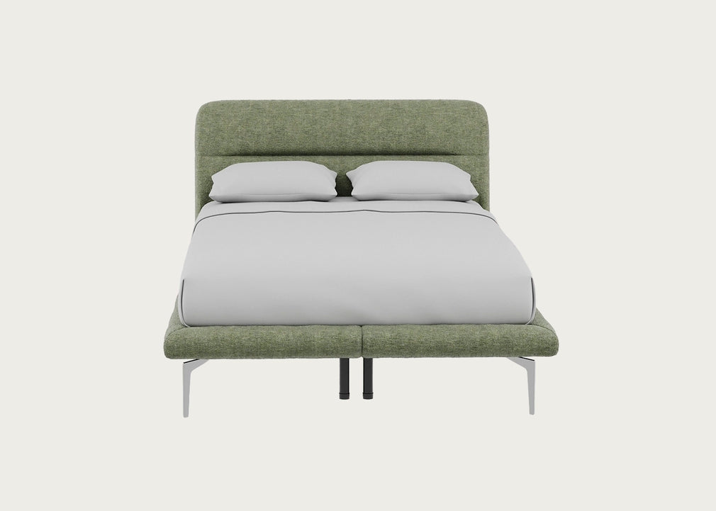 Gia Bed Double / Nova Velluto Bilbao / Chrome