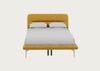 Gia Bed Double / Nova Velluto Corn / Chrome