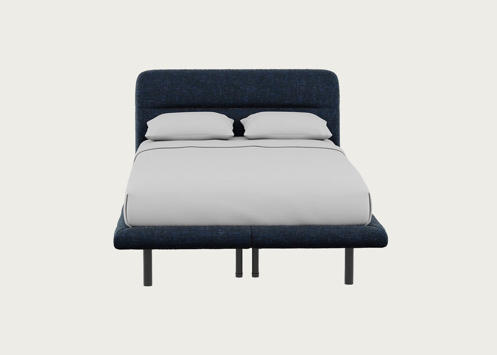Gia Bed Double / Nova Velluto French Navy / Black