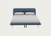 Gia Bed King / Nova Boucle Oxford Blue / Chrome