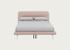 Gia Bed King / Siena Cotton Dusky Pink / Chrome