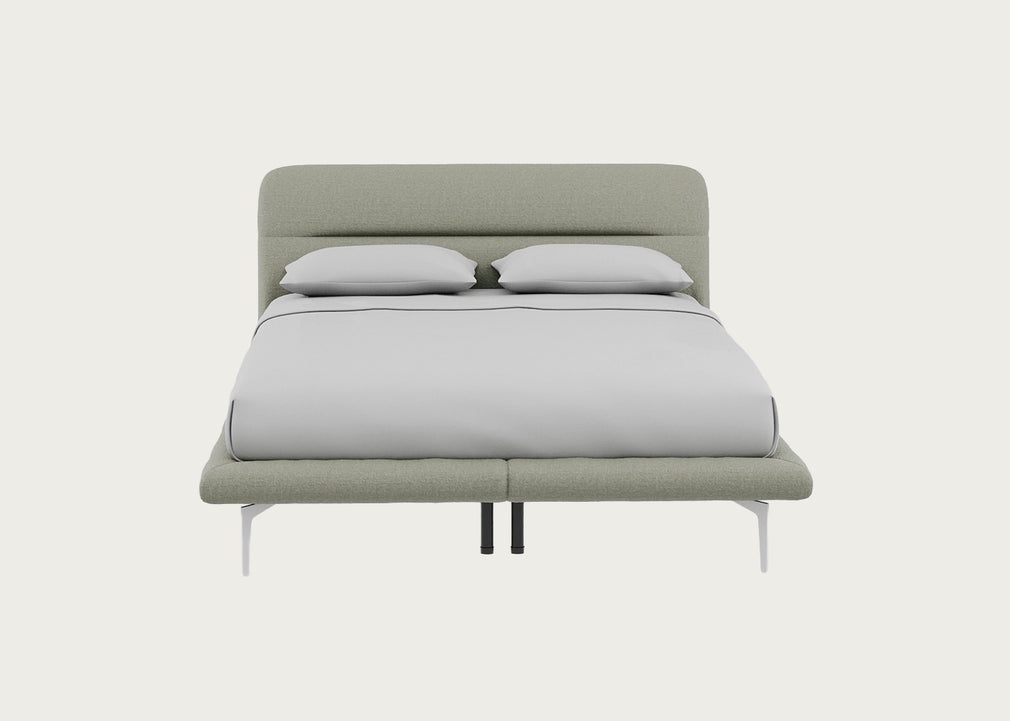 Gia Bed King / Siena Cotton Pistachio / Chrome
