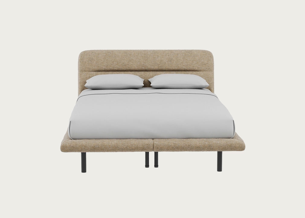 Gia Bed King / Nova Velluto Almond / Black