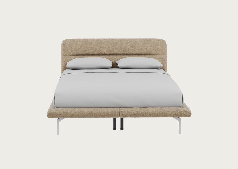 Gia Bed King / Nova Velluto Almond / Chrome