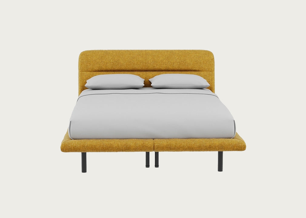 Gia Bed King / Nova Velluto Corn / Black