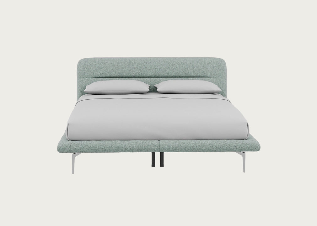 Gia Bed Super King / Nova Boucle Panache / Chrome