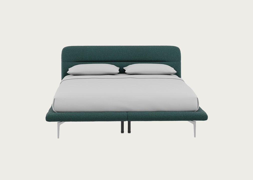Gia Bed Super King / Nova Boucle Sherpa / Chrome
