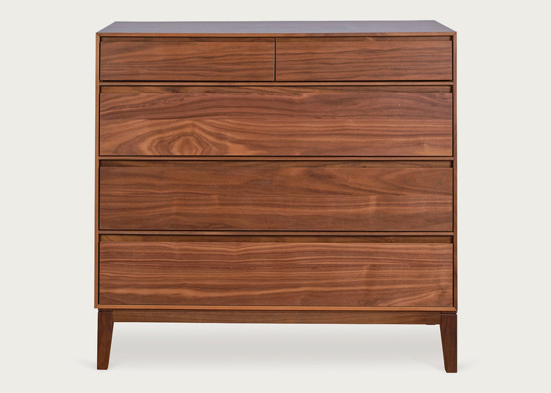 Lars 5 Drawer Chest Walnut
