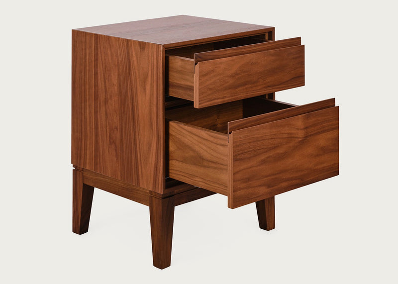 Lars Bedside Table Walnut
