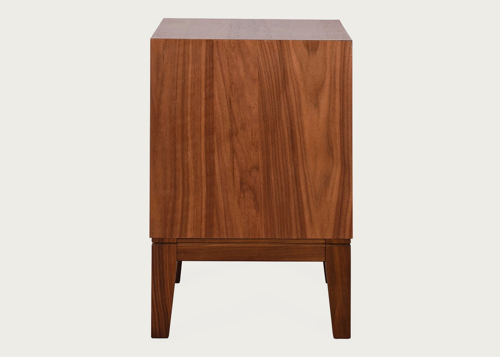 Lars Bedside Table Walnut