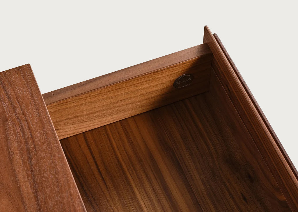 Lars Bedside Table Walnut
