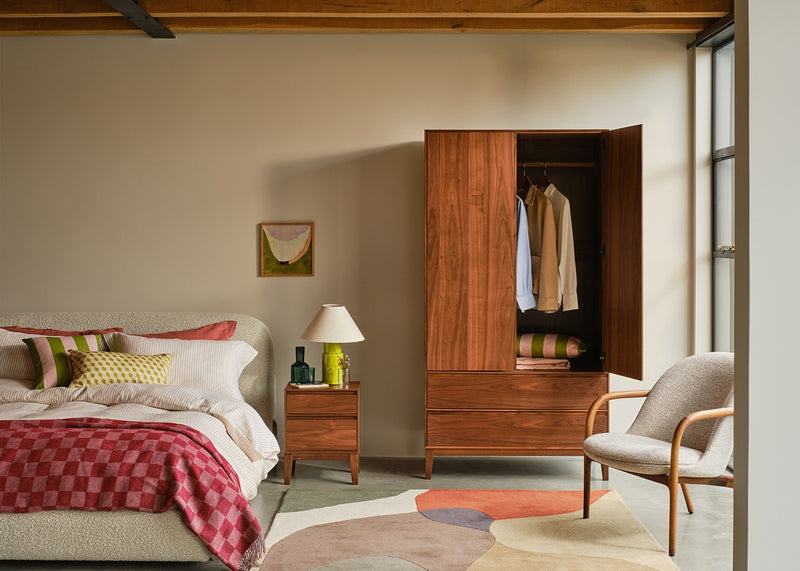 Lars Double Wardrobe Walnut