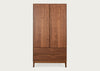 Lars Double Wardrobe Walnut