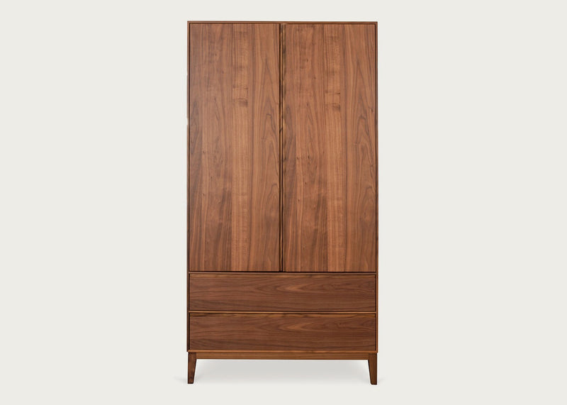 Lars Double Wardrobe Walnut