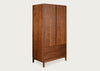 Lars Double Wardrobe Walnut