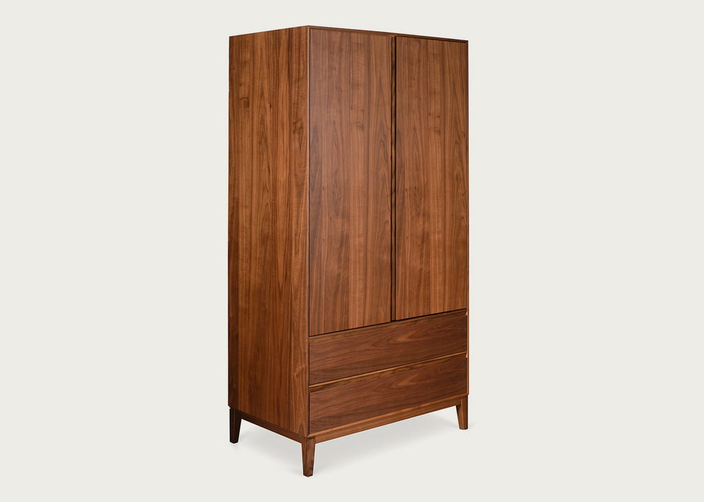 Lars Double Wardrobe Walnut