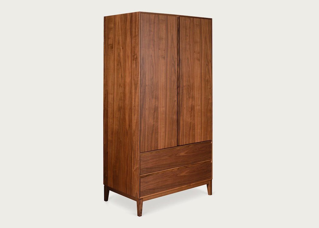 Lars Double Wardrobe Walnut
