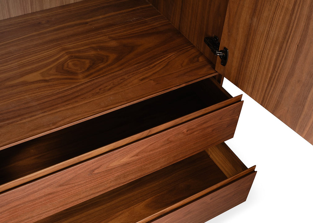Lars Double Wardrobe Walnut