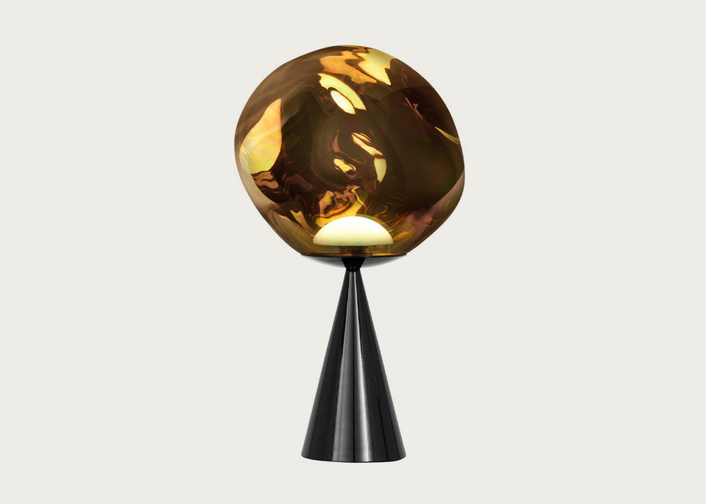 Melt LED Cone Fat Table Lamp Bronze