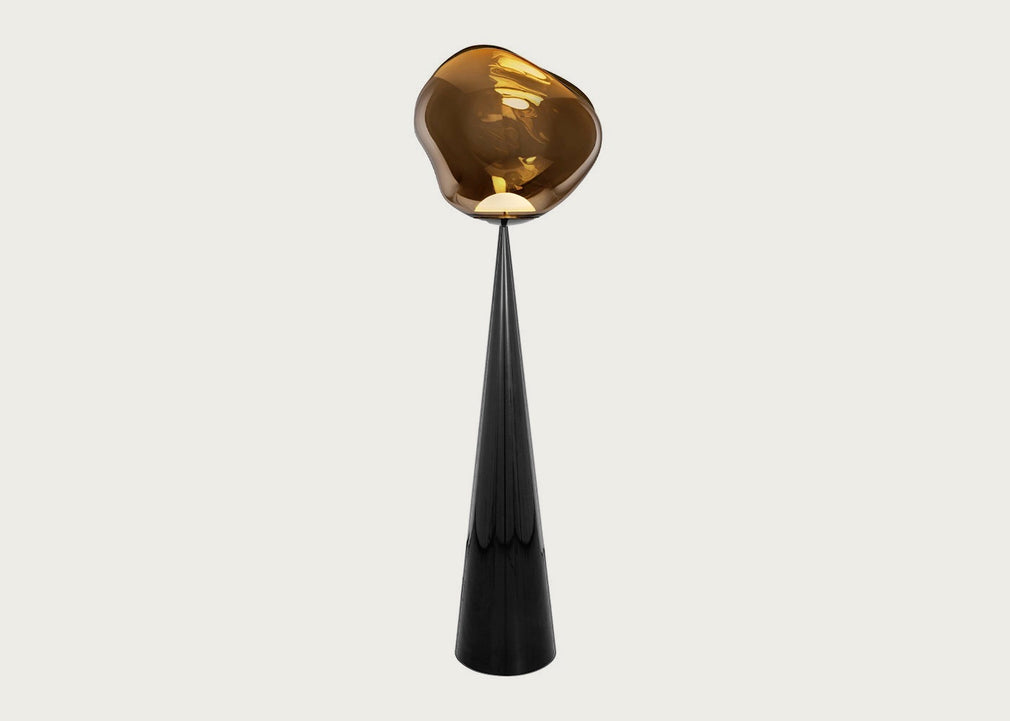 Melt LED Cone Fat Floor Lamp Bronze