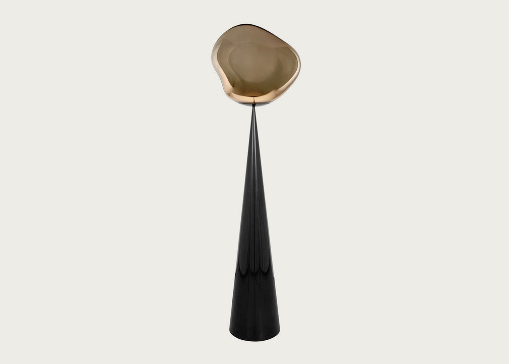 Melt LED Cone Fat Floor Lamp Bronze