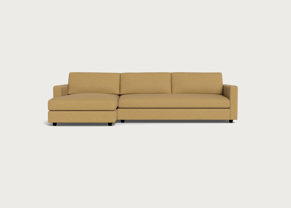 Nimbus II Left Hand Facing Chaise Corner Sofa Boucle Tweed Citrine