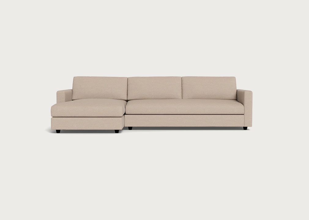 Nimbus II Left Hand Facing Chaise Corner Sofa Boucle Tweed Pearl