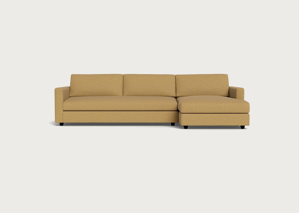 Nimbus II Right Hand Facing Chaise Corner Sofa Boucle Tweed Citrine