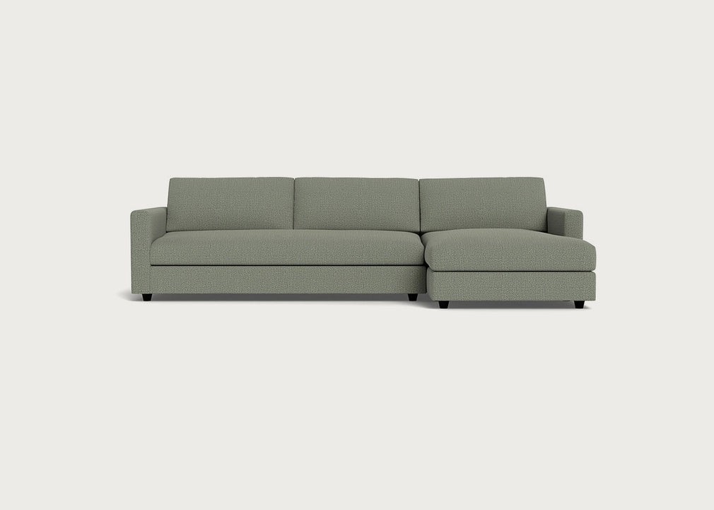 Nimbus II Right Hand Facing Chaise Corner Sofa Boucle Tweed Lapis