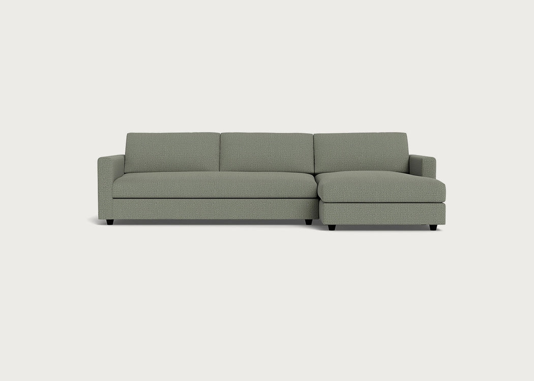 Nimbus II Right Hand Facing Chaise Corner Sofa Boucle Tweed Lapis