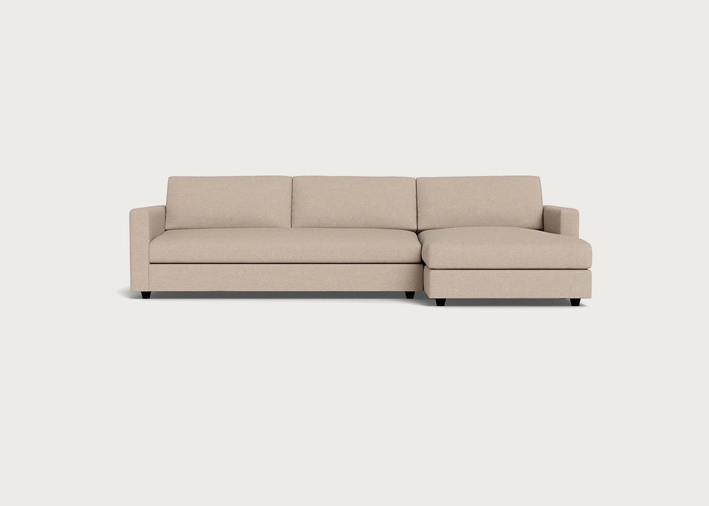 Nimbus II Right Hand Facing Chaise Corner Sofa Boucle Tweed Pearl