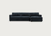 Nimbus II Right Hand Facing Chaise Corner Sofa Boucle Velvet Space